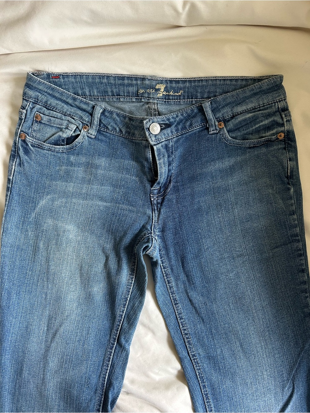 7 For All Mankind Women's Low Rise Bootcut Jeans
